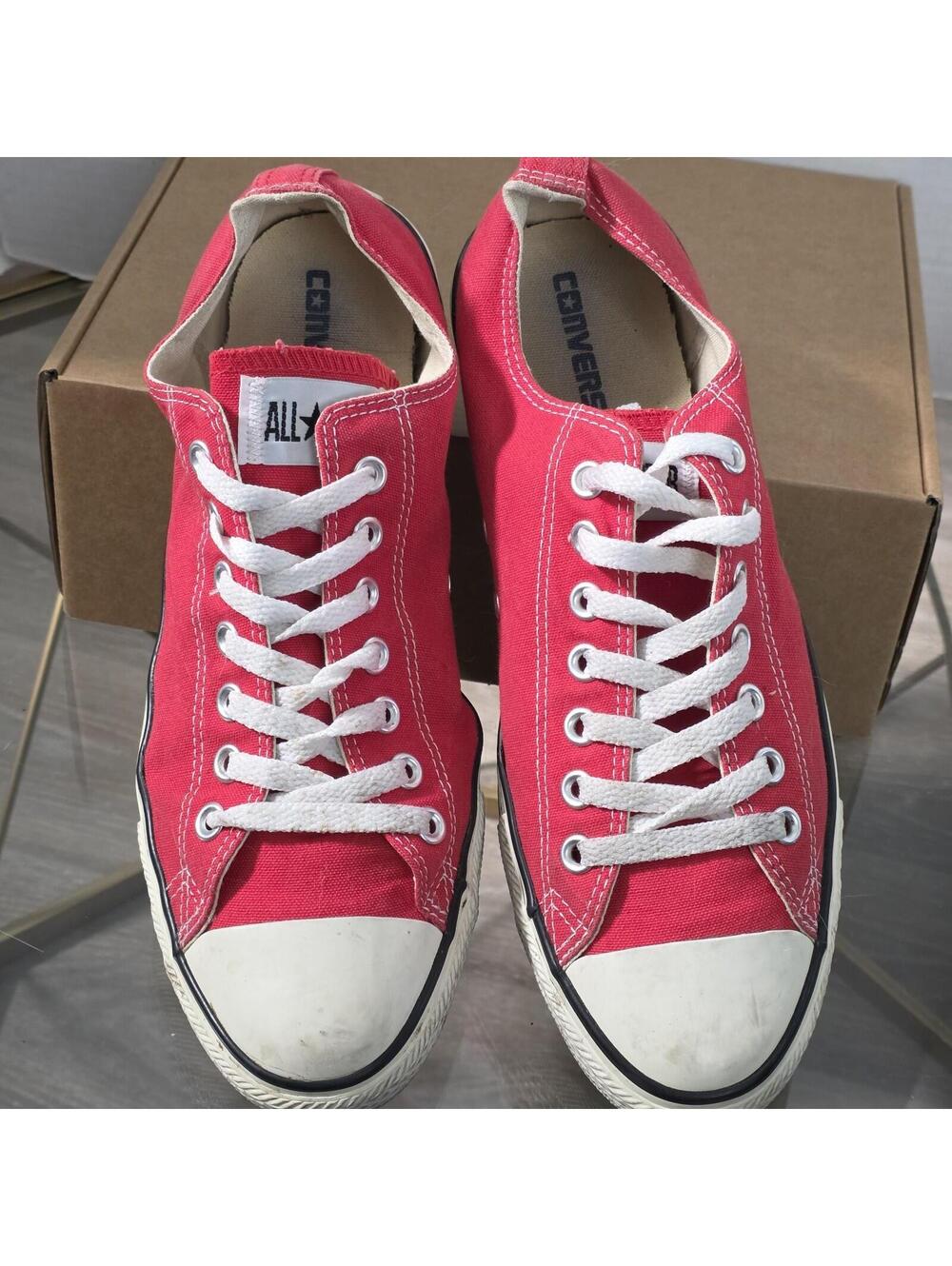 Converse All Star Chuck Taylor Canvas Low Top sneakers red Men's Sz 10